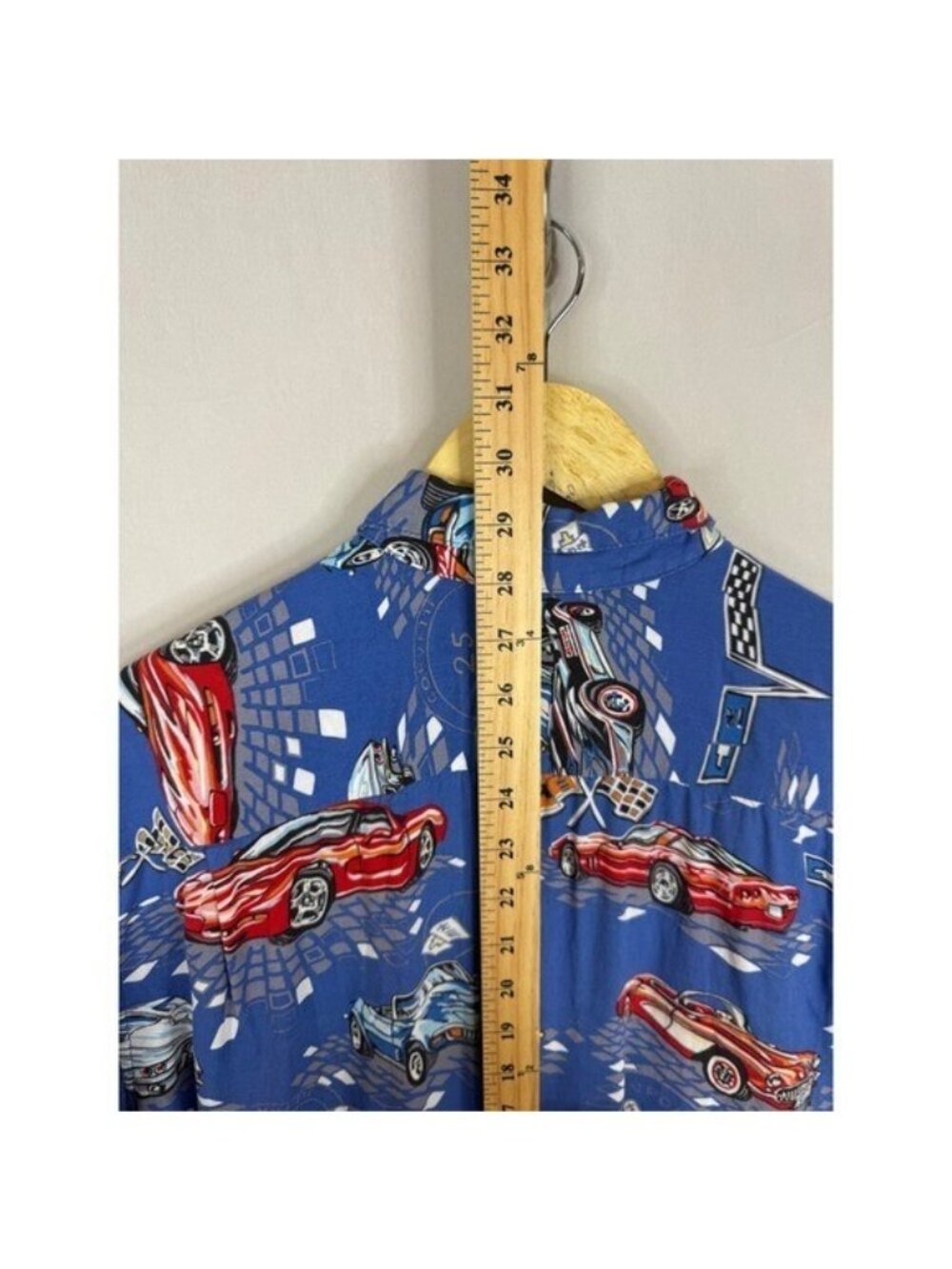 Reyn Spooner Chevrolet Corvette American Classics Rayon Hawaiian Shirt Mens L - Picture 7 of 7